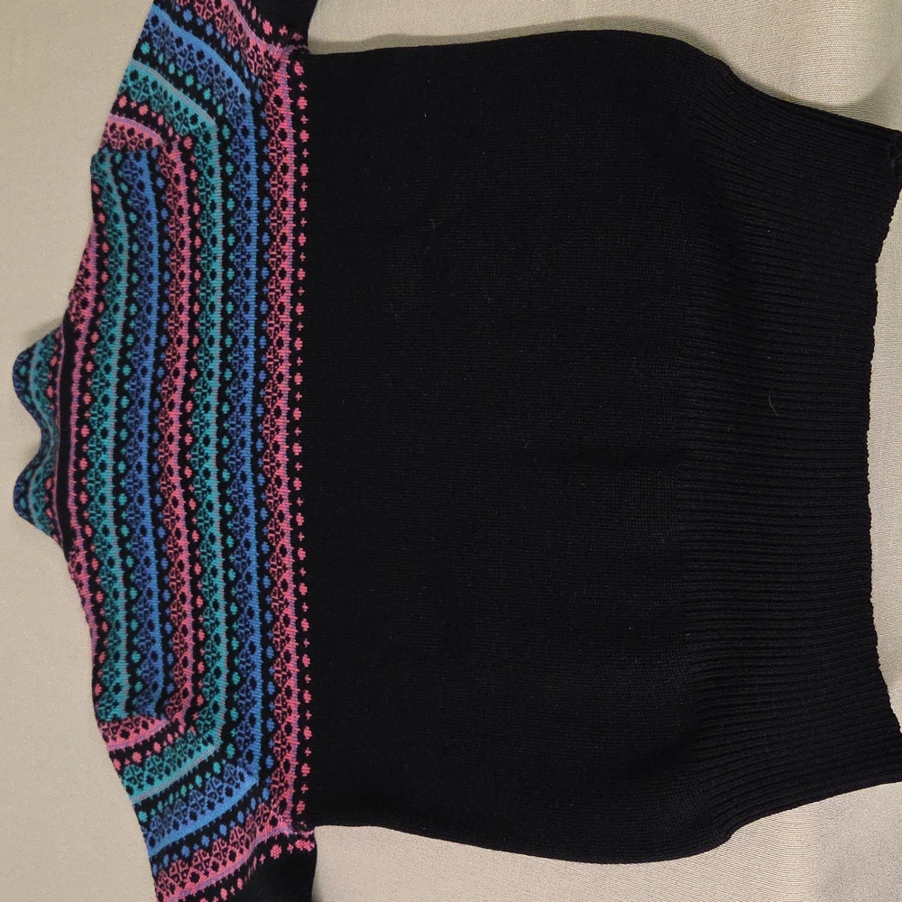 Meister Wool 80s Multicolor Patterned Sweater Siz… - image 4
